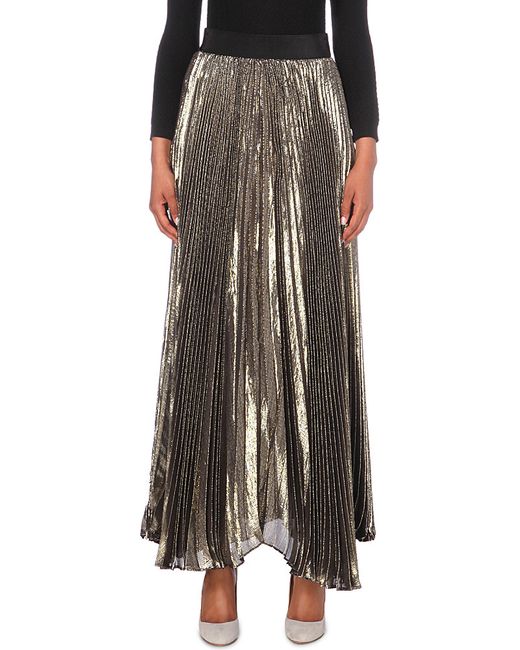 Alice and olivia katz pleated hot sale maxi skirt